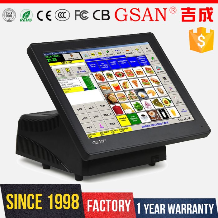 15インチタッチ抵抗スクリーンレジpos-POSシステム問屋・仕入れ・卸・卸売り