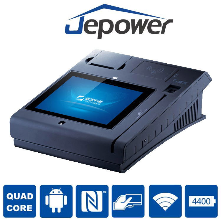 Emv免許を取得jepower t508 wifi/3 グラム/nfc/rfid/プリンタ/ic-カード すべて で ワン アンドロイド pos端末-POSシステム問屋・仕入れ・卸・卸売り