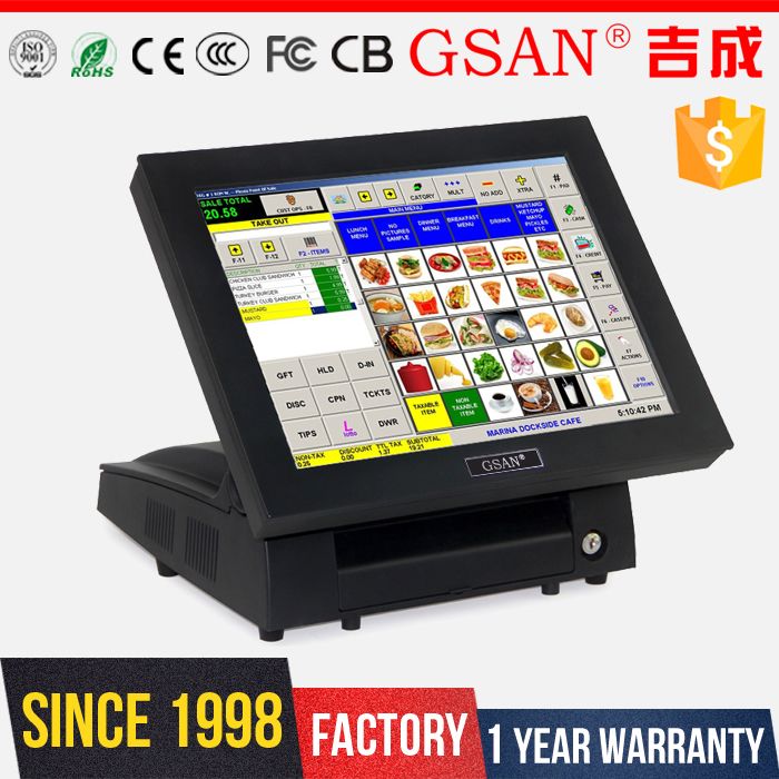 GS-3050 gsan防水15インチのタッチスクリーンposシステム-POSシステム問屋・仕入れ・卸・卸売り