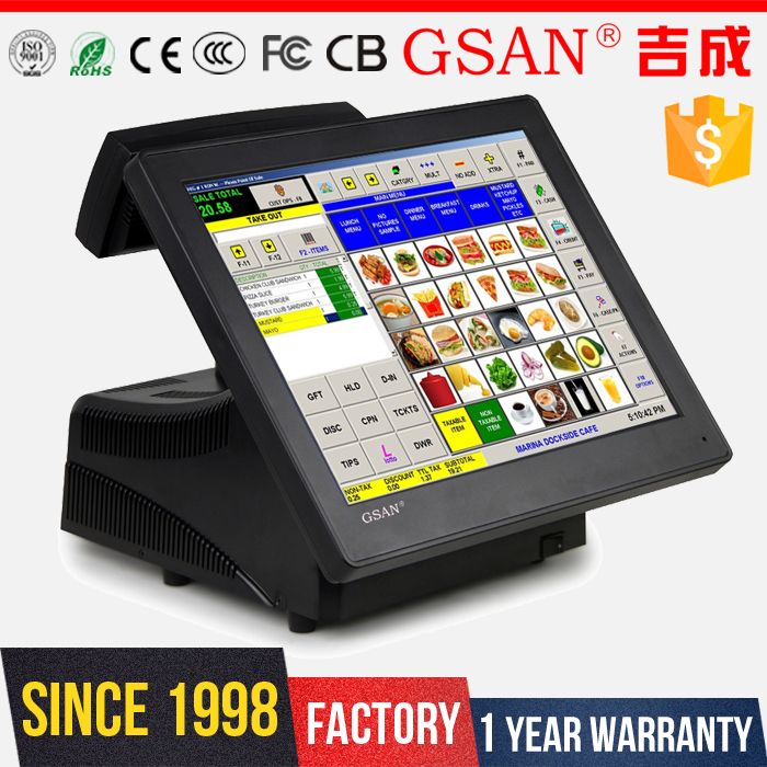 GS-3025 gsan 15インチのタッチスクリーンposシステムレジ-POSシステム問屋・仕入れ・卸・卸売り