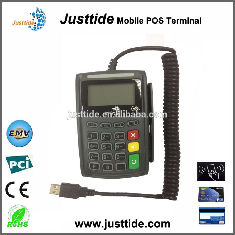 工場出荷時の価格usbインターフェースjusttideピンのパッド磁気カードリーダー-POSシステム問屋・仕入れ・卸・卸売り