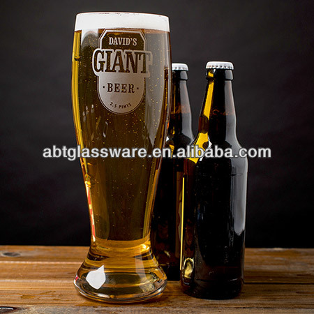 熱い販売の手が作った巨大なビール1500ミリリットルガラス-グラス問屋・仕入れ・卸・卸売り