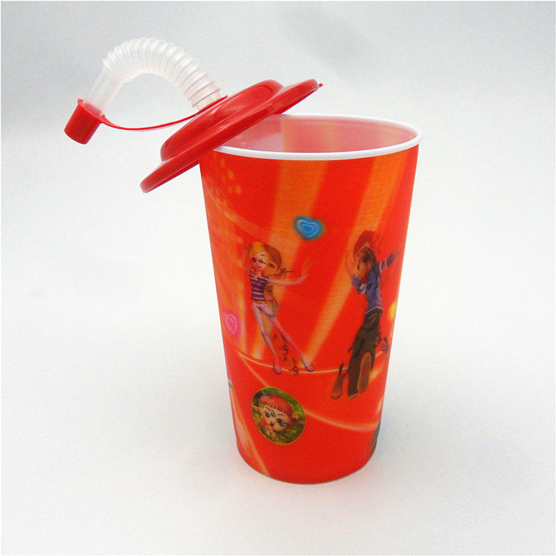 カスタムプラスチック硬質プラスチックでスタジアムカップストローカップ-カップ、ソーサー問屋・仕入れ・卸・卸売り