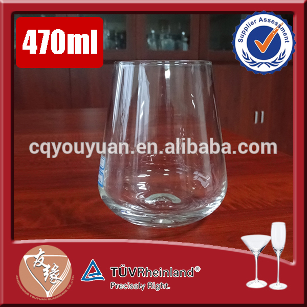 ワインガラス上部470ミリリットルstemless安いワイングラス-グラス問屋・仕入れ・卸・卸売り