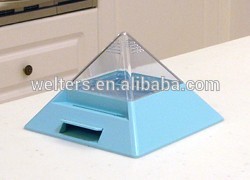 ピラミッド(ブルー)台湾爪楊枝自動プラスチックディスペンサー-つまようじ立て問屋・仕入れ・卸・卸売り