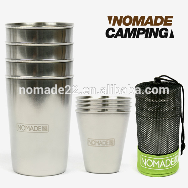ステンレスカップセット8個nomadeキャンプポータブルカップセット-カップ、ソーサー問屋・仕入れ・卸・卸売り