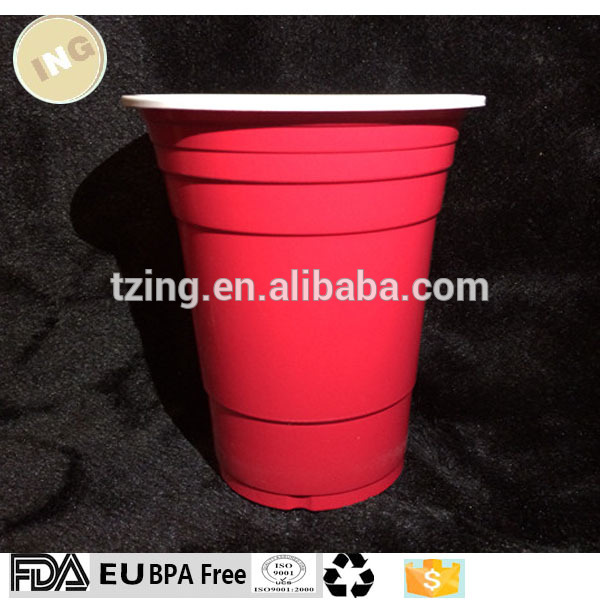 赤いプラスチックカップ使い捨て、茶カップロゴ印刷、コーヒーに行くカップ-問屋・仕入れ・卸・卸売り