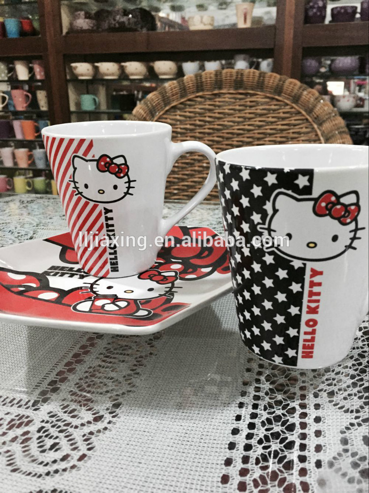 セラミックコーヒーマグ、 Hellokittyのマグカップ、 Decro、ハンド絵画-マグカップ問屋・仕入れ・卸・卸売り