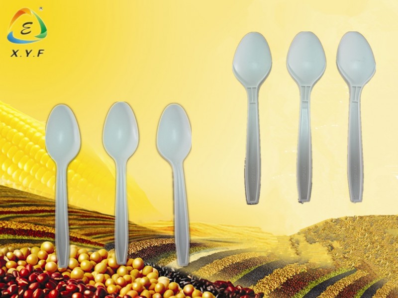 Ecofriendly熱い販売の生分解性使い捨てのプラスチック製のディナースプーン: xyfs- 01-その他食器類問屋・仕入れ・卸・卸売り