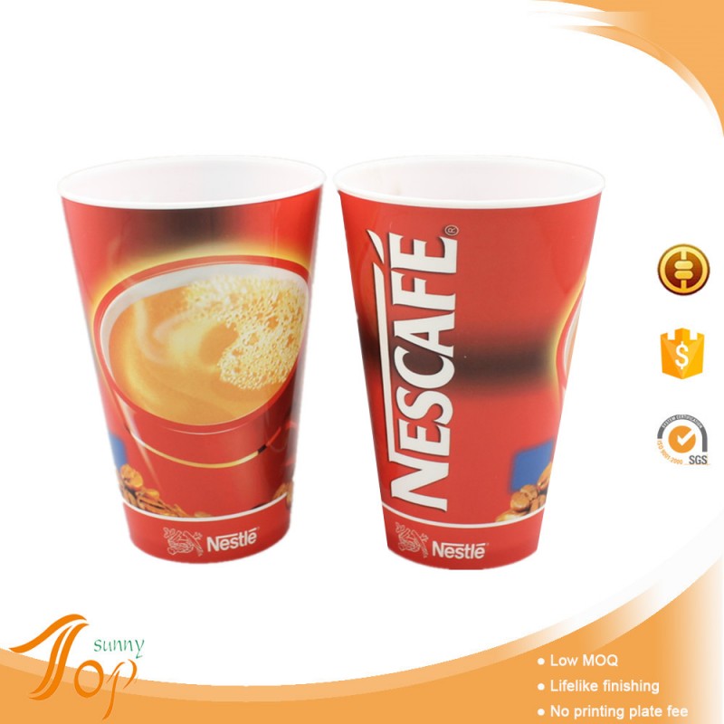 カスタム印刷500mlプラスチック製のコーヒーカップのコーヒーカップ-カップ、ソーサー問屋・仕入れ・卸・卸売り