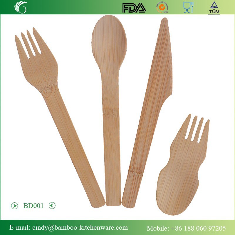 使い捨て木製食器bd001vintage/竹カトラリースプーンフォークナイフセット-フォーク問屋・仕入れ・卸・卸売り