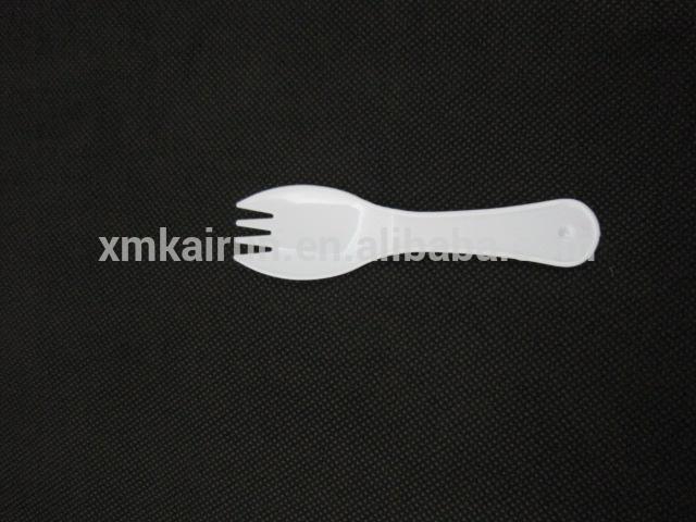 使い捨て ミニ プラスチック先割れ/プラスチック スプーン と フォーク (10.3 センチ)-フォーク問屋・仕入れ・卸・卸売り