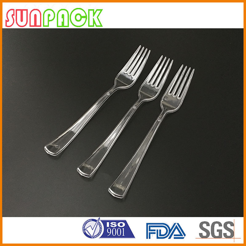 透明使い捨てプラスチックフォークでsgs、lfgb、fda認定-フォーク問屋・仕入れ・卸・卸売り