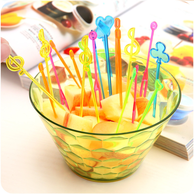 透明のプラスチック製のデザートフォークq12650pcs/bag卸売使い捨てフルーツフォーク-フォーク問屋・仕入れ・卸・卸売り