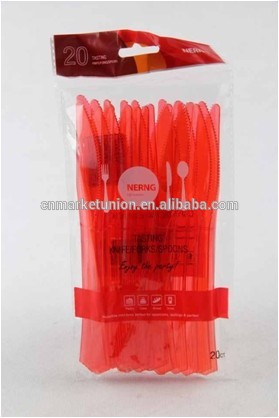 8.5" 黒ps、 使い捨てプラスチックサービング赤またはクリアフォーク-フォーク問屋・仕入れ・卸・卸売り