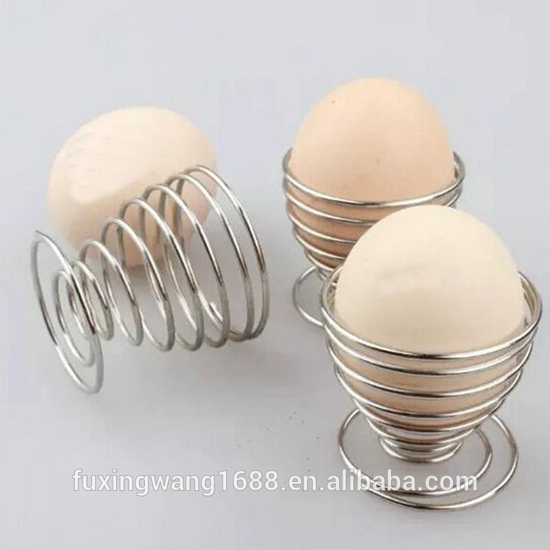 ゆで卵ホルダーホット1個stainelss鋼ばね用ワイヤ製品カップトレイの卵の調理ツール-卵関連道具問屋・仕入れ・卸・卸売り