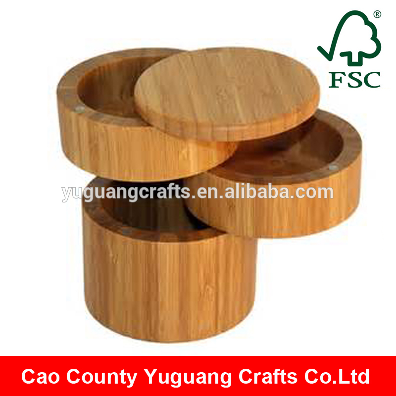 Yuguang工芸fsc手作り竹ウッド クラフト塩ホルダー付き マグネット蓋-問屋・仕入れ・卸・卸売り