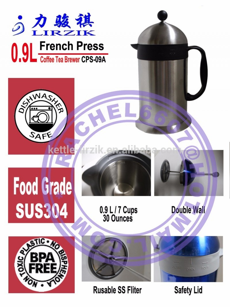 新しいでファッションステンレス鋼コーヒーフレンチプレスCPS-09Aからlirzikで3年保証-コーヒー、お茶関連道具問屋・仕入れ・卸・卸売り