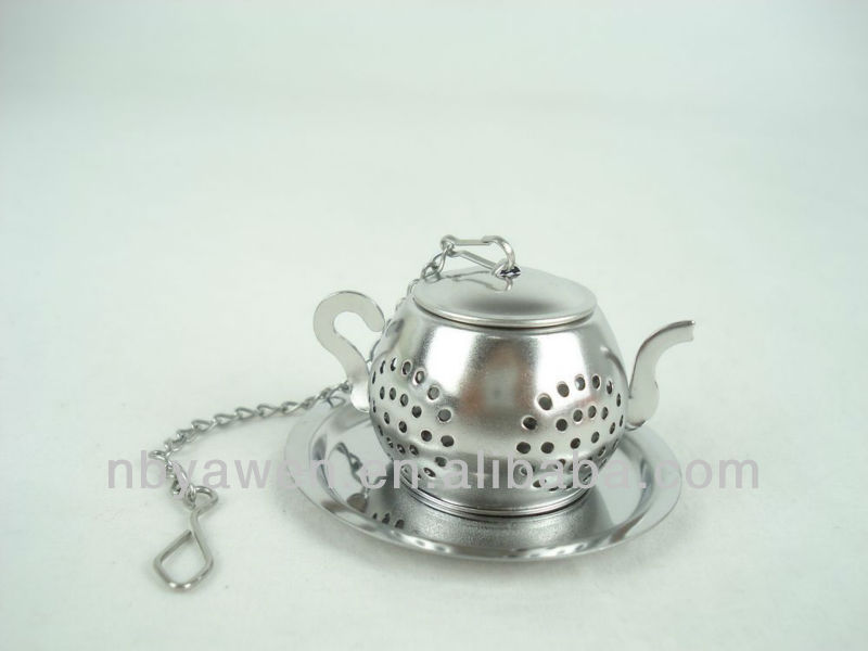 ティーポット形のステンレス鋼の茶注入器-コーヒー、お茶関連道具問屋・仕入れ・卸・卸売り