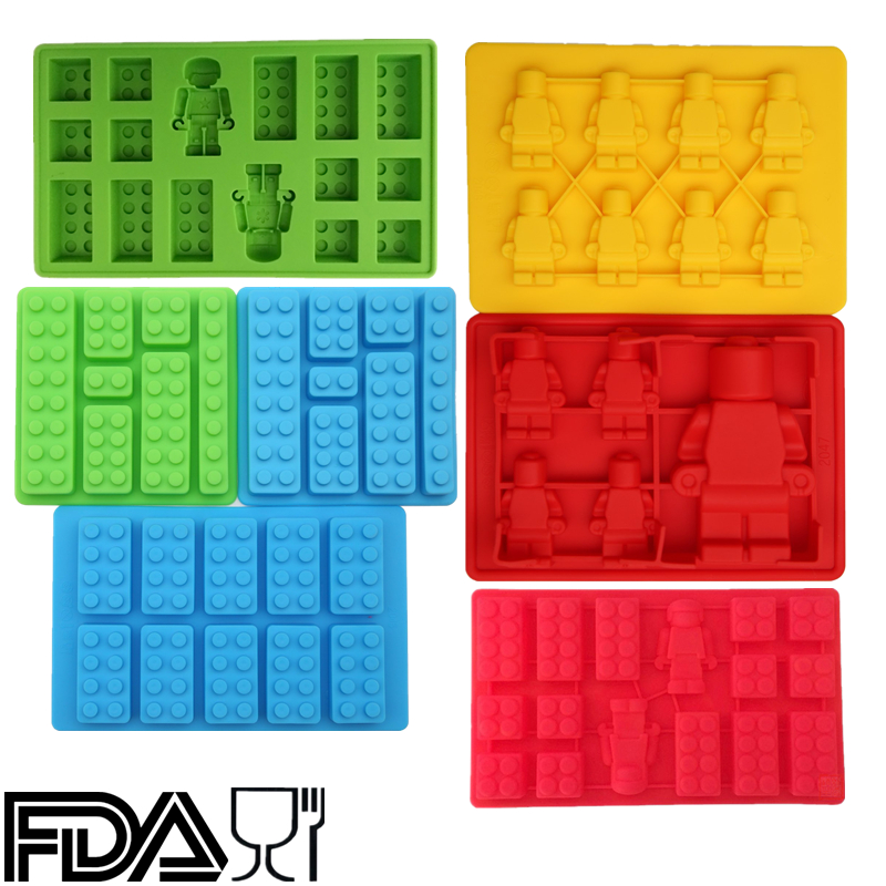 Bpaフリーレゴ、レゴ建築レンガとフィギュア愚かなキャンディ金型アイスクリームツール&シリコンアイスキューブトレイ-アイスクリーム道具問屋・仕入れ・卸・卸売り