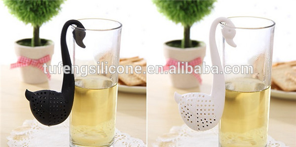 ユニークな白鳥形の茶注入/シリコン茶メーカー注入器-コーヒー、お茶関連道具問屋・仕入れ・卸・卸売り