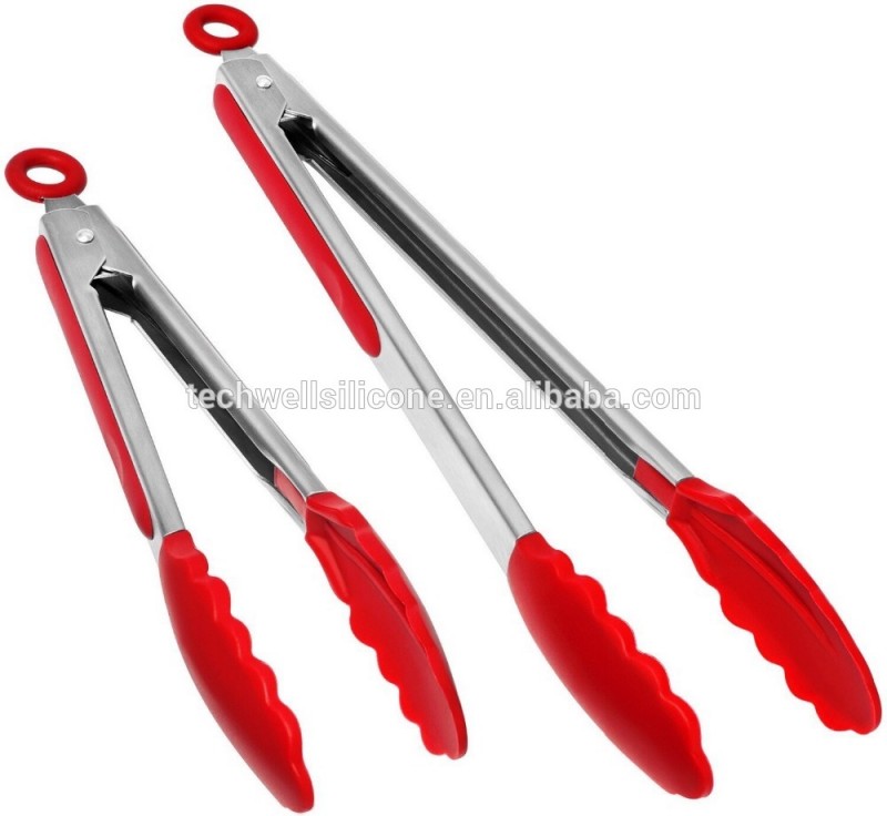 Fda lfgb 9 "と12"バーベキューサービスシリコーントング-家庭用道具問屋・仕入れ・卸・卸売り