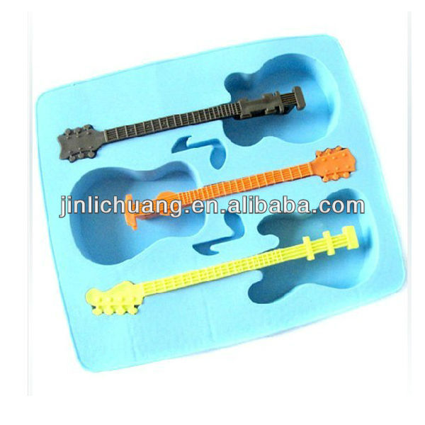 色のギターの形状ポプシクル棒新年のプロモーションのために-アイスクリーム道具問屋・仕入れ・卸・卸売り