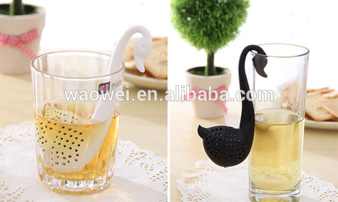 創造的なデザインティースプーンザル白鳥の形の茶漉し注入器フィルター-コーヒー、お茶関連道具問屋・仕入れ・卸・卸売り
