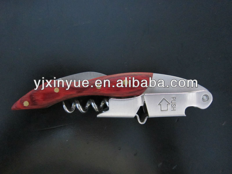 色の木製のハンドル高級ワインボトルオープナー-オープナー問屋・仕入れ・卸・卸売り