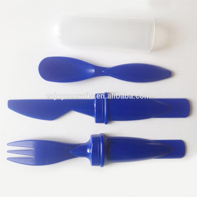 プロモーションプラスチックカトラリーセット使い捨てプラスチックフォークスプーンナイフ-シルバーカトラリーセット問屋・仕入れ・卸・卸売り