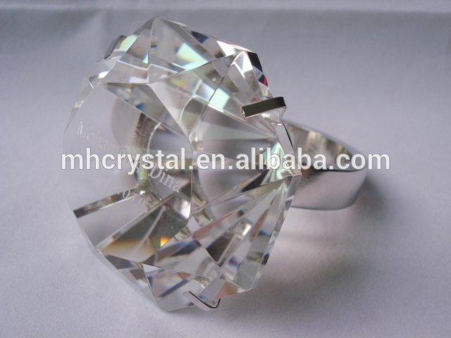 結婚式MH-9112のための水晶ダイヤモンドのナプキンリング-ナプキンリング問屋・仕入れ・卸・卸売り