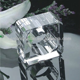 光学結晶の正方形ナプキンホルダーリングの結婚式-ナプキンリング問屋・仕入れ・卸・卸売り