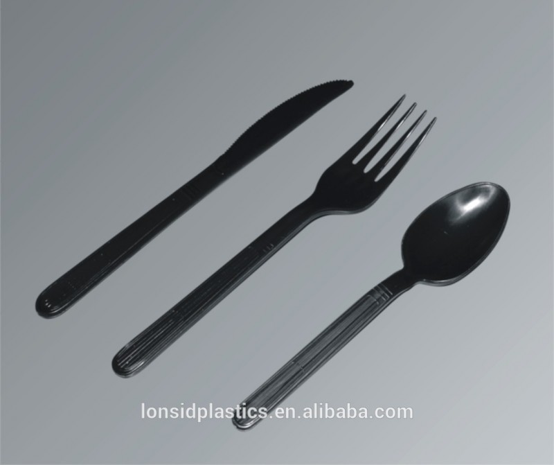 エキストラ重い重量pp使い捨てプラスチック食器-フォーク、スプーン、ナイフとsoupspoons (5.5グラム)-シルバーカトラリーセット問屋・仕入れ・卸・卸売り