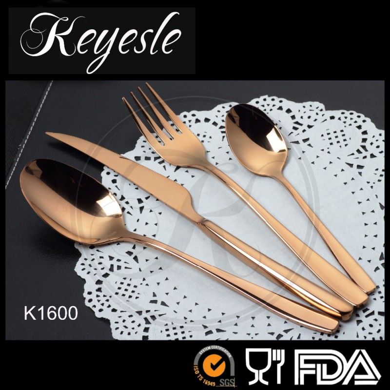 ブロンズカトラリーセット、keyelse銅食器セット、ローズゴールド銅カトラリー-シルバーカトラリーセット問屋・仕入れ・卸・卸売り