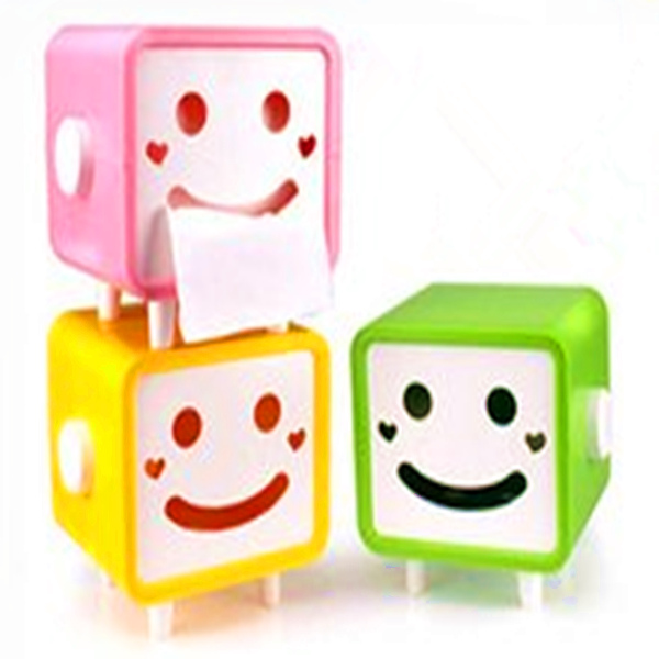 笑顔の顔のプラスチックティッシュケース・プラスチック製のティッシュボックス・プラスチック製のティッシュholde-ティッシュボックス問屋・仕入れ・卸・卸売り