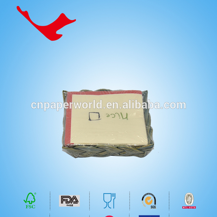 ホットな新製品のためのソフト2015新鮮で快適な紙用ナプキンサイズ、 装飾的な中国製ナプキン紙-ナプキンリング問屋・仕入れ・卸・卸売り