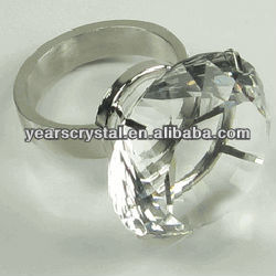 クリアクリスタルダイヤモンドのナプキンリングホルダーテーブルの装飾の好意-ナプキンリング問屋・仕入れ・卸・卸売り