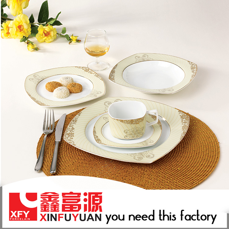 -最善販売の磁器のディナーセットと磁器のレストランのプレート-食器セット問屋・仕入れ・卸・卸売り