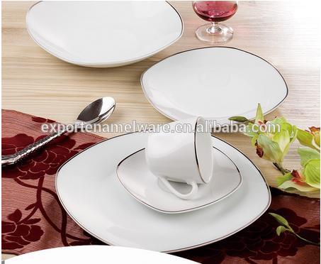 ロイヤル20個の磁器の結婚式のための正方形の形状のディナーセット-食器セット問屋・仕入れ・卸・卸売り