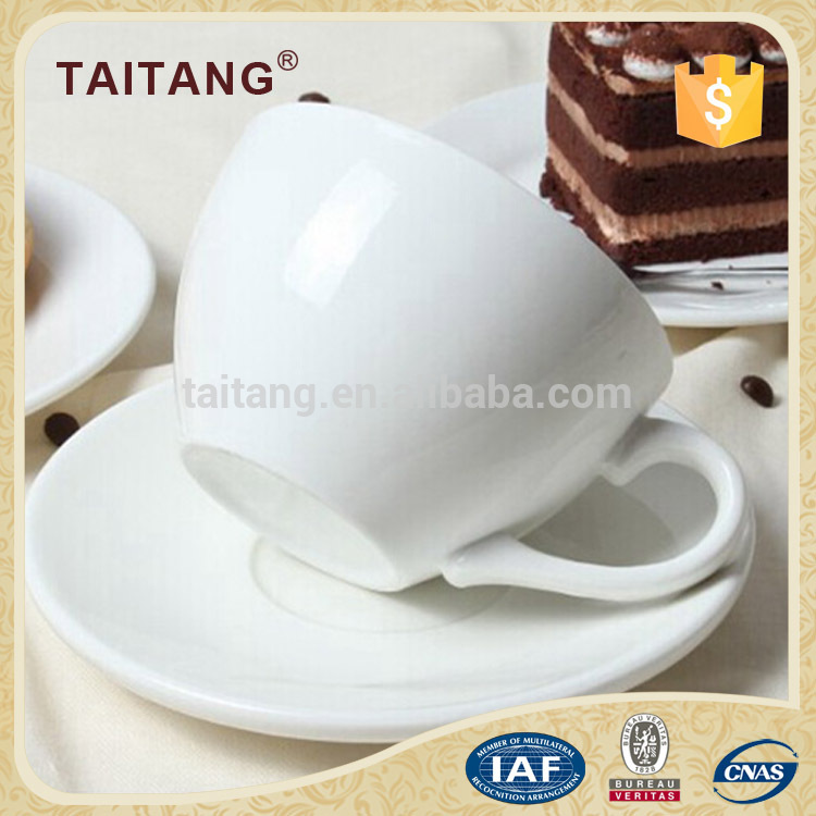 明るいwhie中国食器プレートセラミックお茶カップ&ソーサーセット-皿類問屋・仕入れ・卸・卸売り