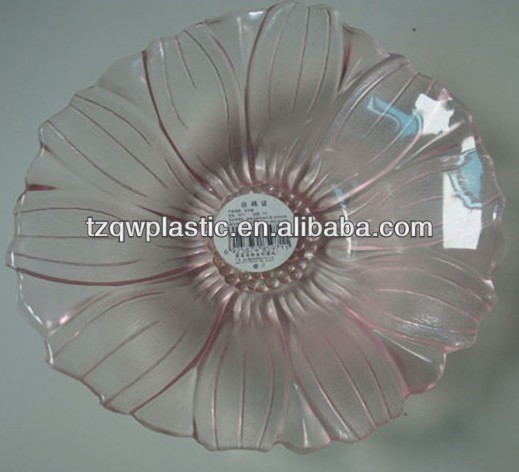 ニュース2015花の形のプラスチック製のフルーツプレート、 フルーツ皿、 で作られたプラスチック製のps-皿類問屋・仕入れ・卸・卸売り