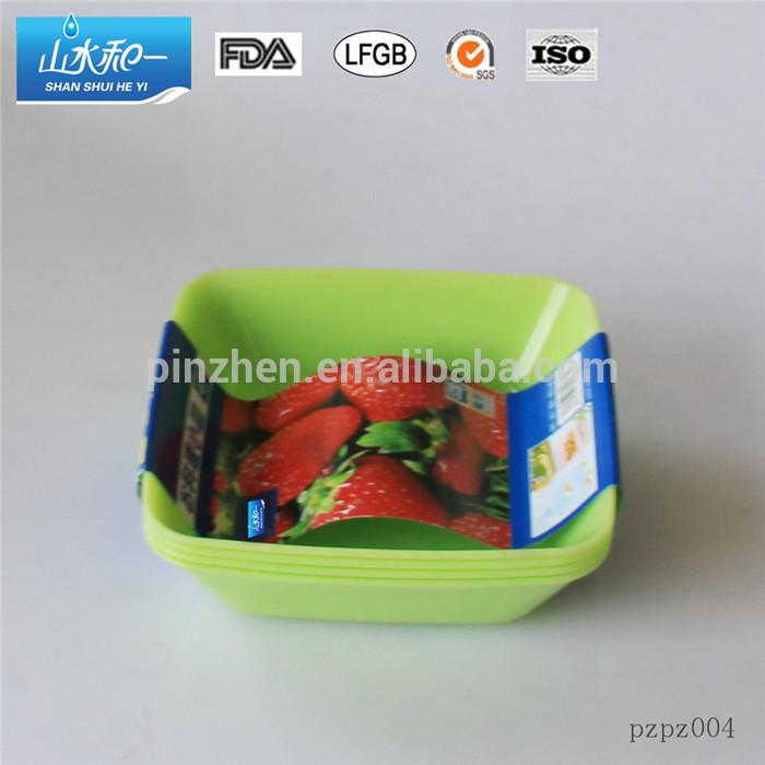 Bpaフリー使い捨てpz004プラスチックフルーツ皿セット-皿類問屋・仕入れ・卸・卸売り