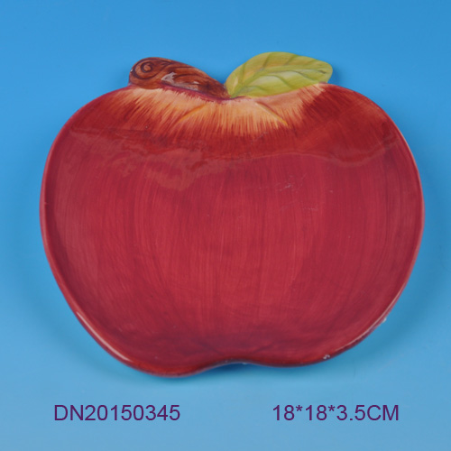 高品質レッド アップル セラミック フルーツ dishhigh品質レッド アップル セラミック フルーツ皿-皿類問屋・仕入れ・卸・卸売り