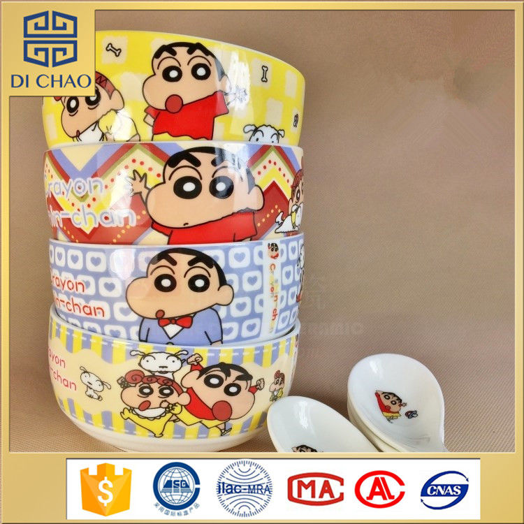 ボウルとスプーン食器タイプと子供セラミック磁器のディナーセット-皿類問屋・仕入れ・卸・卸売り