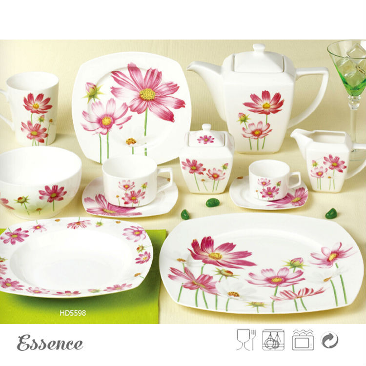 手作りの花塗装卸売装飾プレート-皿類問屋・仕入れ・卸・卸売り