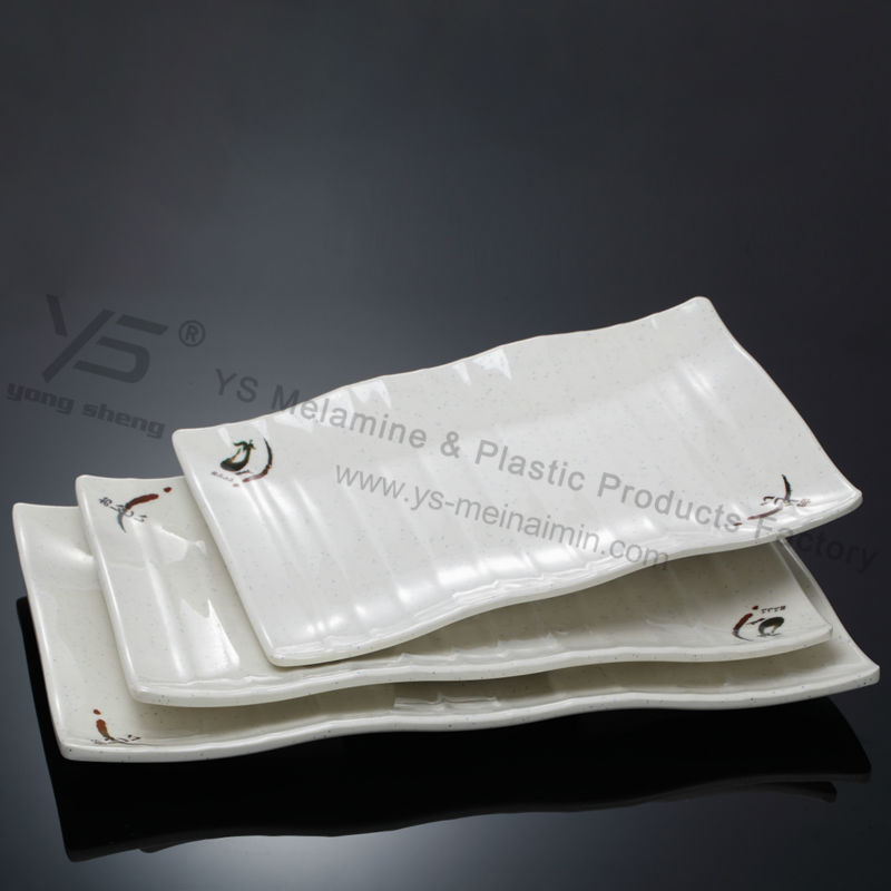 プラスチックプレートを振ったパターン付き無料サンプル-皿類問屋・仕入れ・卸・卸売り