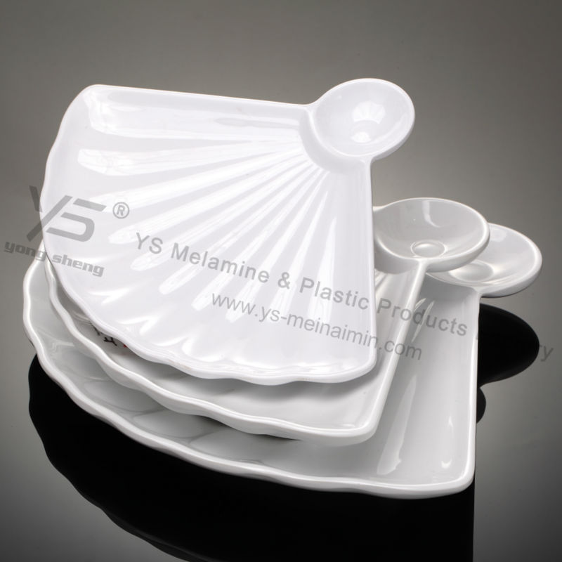 高品質製品をカスタマイズする食器ファン形のプレート-皿類問屋・仕入れ・卸・卸売り