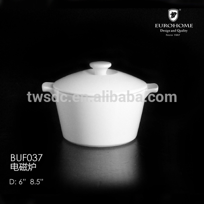 インド serveware磁器サービング ボウルチュリーン蓋付き 1 リットル BUF037-蓋付き深皿問屋・仕入れ・卸・卸売り