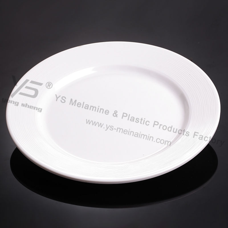 メラミンのディナープレートの熱い販売プロダクト9.5インチ丸みを帯びたプレート-皿類問屋・仕入れ・卸・卸売り