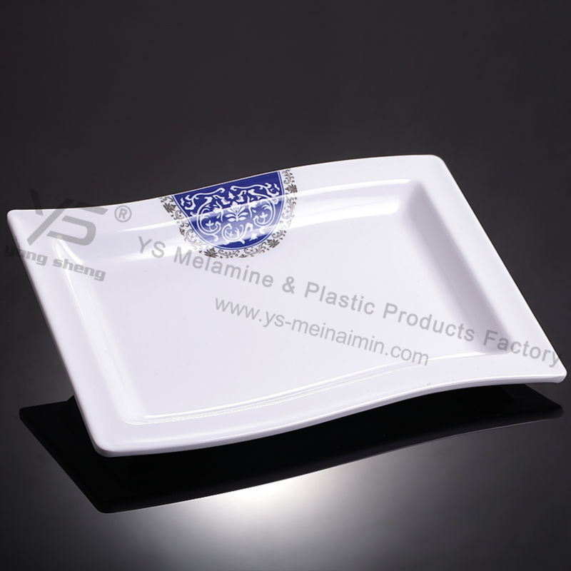 新製品カスタム2015青と白s形のプレート-皿類問屋・仕入れ・卸・卸売り